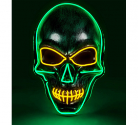 Silver Skull Mask with Colorful LEDs Silver Skull Mask with Colorful LEDs