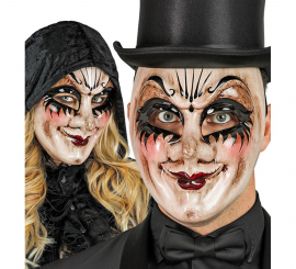 Máscara de Hombre Inquietante Comedia del Arte