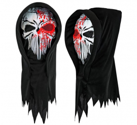 Máscara de Muerte Sangrienta con Capucha