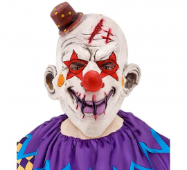 Máscara de Payaso Asesino con Mini Sombrero