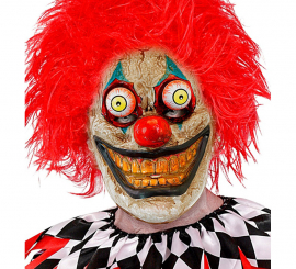 Máscara de palhaço assustador com olhos esbugalhados Máscara de palhaço assustador com olhos esbugalhados