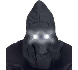 Black Mask with Hood and Luminous Eyes Black Mask with Hood and Luminous Eyes