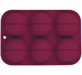 Molde de cérebro de silicone 6 18x12 cm Molde de cérebro de silicone 6 18x12 cm