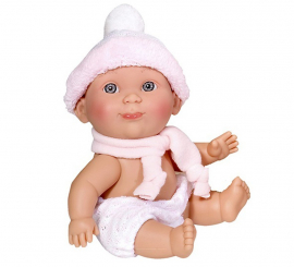 Boneca Nanu com lenço em cores sortidas 27 cm