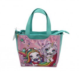 Neceser Shine Unicornio con Bolsillos Mediano de 30x20x14 cm