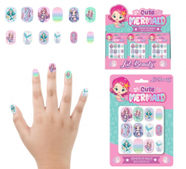 Pack de 12 Uñas de Sirenas para niña