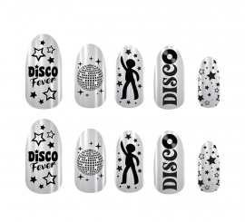 Pack de 12 Uñas Disco con Pegamento