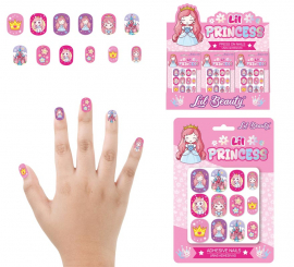 Pack de 12 Uñas Pequeña Princesa para niña