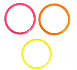 Pack de 4 Pulseras de 7,5 cm en colores surtidos