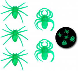 Pack of 5 Fluorescent Spiders