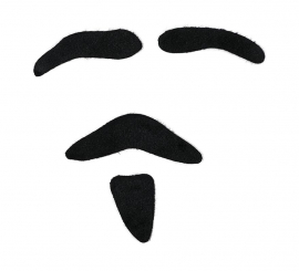 Pacote de sobrancelhas, bigode e cavanhaque do diabo Pacote de sobrancelhas, bigode e cavanhaque do diabo
