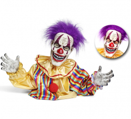 Palhaço Animado com Luz, Som e Movimento 45x40x55