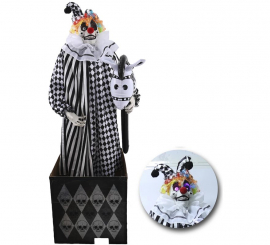 Palhaço Louco Animado com Luz, Som e Movimento 165 cm