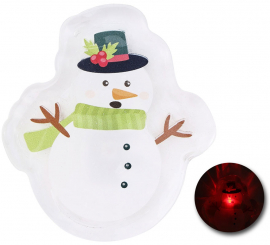 Pegatina Gel Led Muñeco de Nieve de 10x15 cm