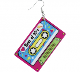 Pendientes Cinta de Cassette Retro
