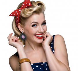 Pendientes Discos de Vinilo de 5 cm