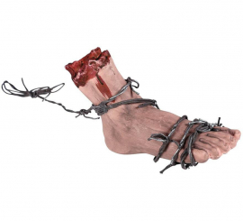 Bloody Foot with Wire 16x20 cm