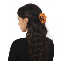6.5cm Pumpkin Hair Clip