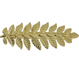 Pinza Laurel Metálica dorada