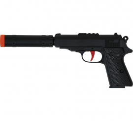 Pistola de Agente Secreto con Silenciador de 29 cm