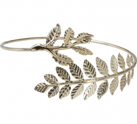 Brazalete Romano de Laureles Metálica