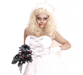 Buquê de rosas para noivas no Halloween Buquê de rosas para noivas no Halloween