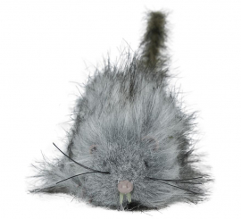 16cm Gray Hairy Rat