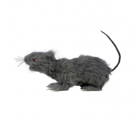 Furry Rat red eyes with Light 30 cm