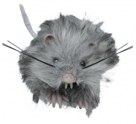 11cm Gray Furry Mouse