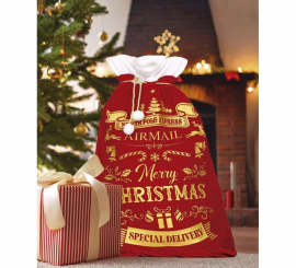 Saco de Feliz Natal de 60x95 cm Saco de Feliz Natal de 60x95 cm