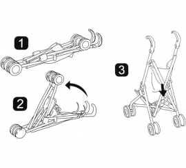 Sillita Paraguas Básica rosa para Muñecas