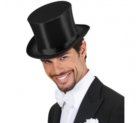 Elegant black top hat or top hat Elegant black top hat or top hat
