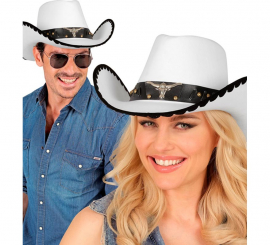 Cowboy Hat with White Felt Bull Cowboy Hat with White Felt Bull
