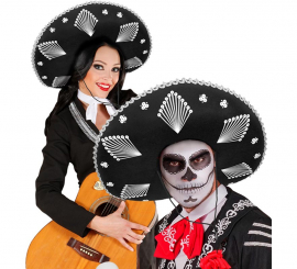 Sombrero de Mariachi Mexicano negro adulto