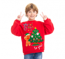 Sudadera Merry Christmas para niños