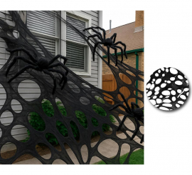 Black elastic fabric 200x200 cm