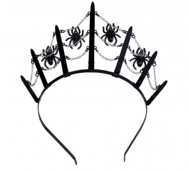Metallic Black Spider Tiara Metallic Black Spider Tiara
