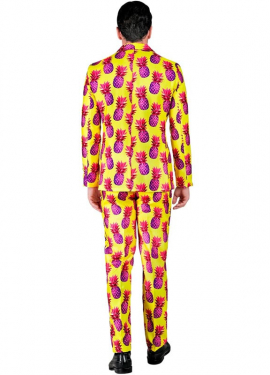 Men's Printed Yellow Party Fun Suit Men's Printed Yellow Party Fun Suit