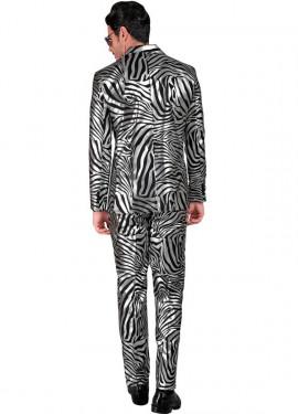 Funny silver animal print party suit for men Funny silver animal print party suit for men