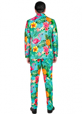 Men's Tropical Turquoise Funny Party Suit Men's Tropical Turquoise Funny Party Suit