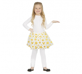 Tutu infantil com estrelas douradas de 30 cm