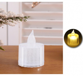 Vela de chá Fato branca de 5 cm Vela de chá Fato branca de 5 cm