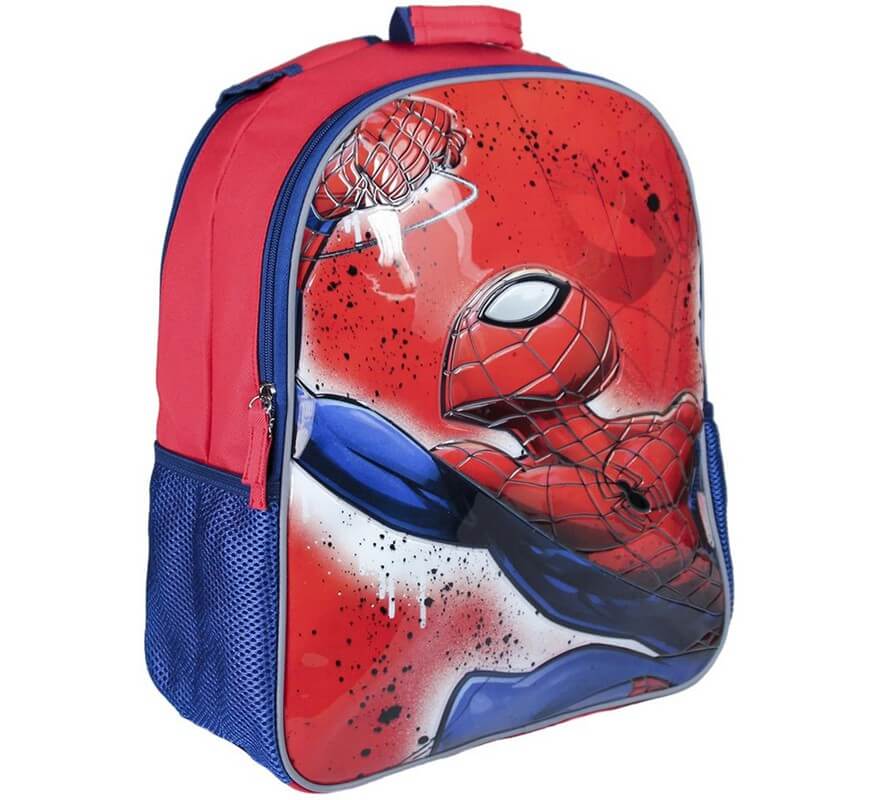 Mochila escolar reversível Spiderman 31x38x13 cm-B