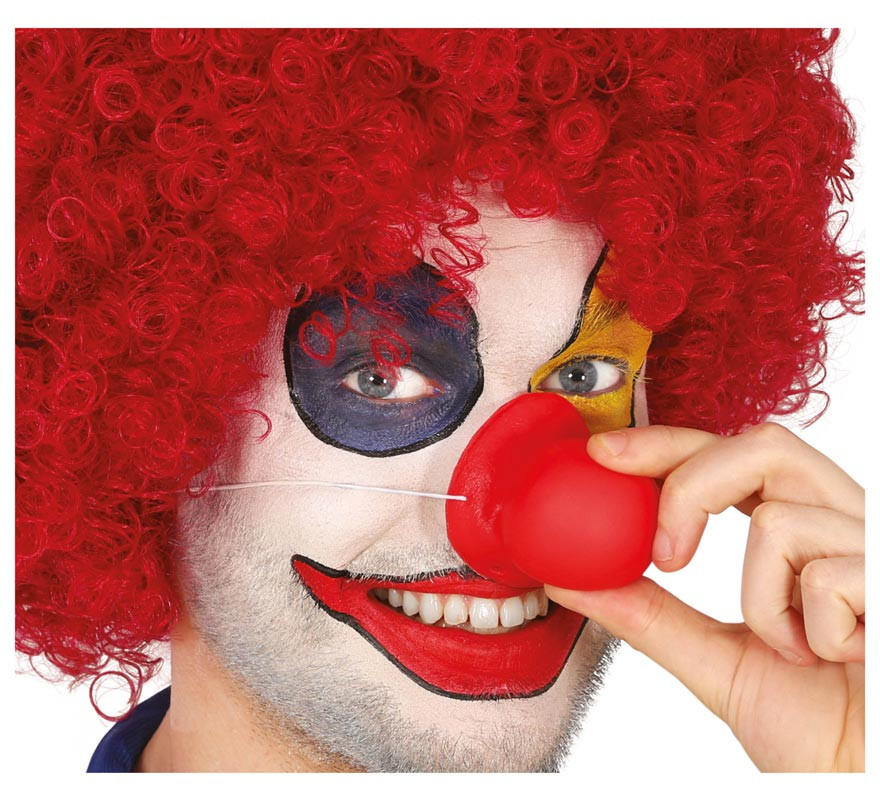 Naso da clown in lattice rosso con suono-B