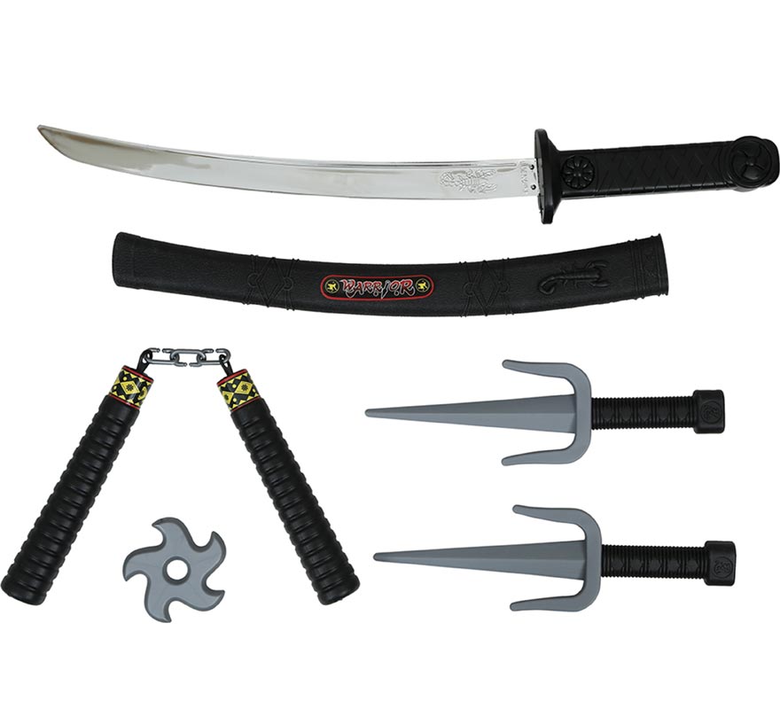 Pack 5 Armas Ninja de Plástico de Juguete-B