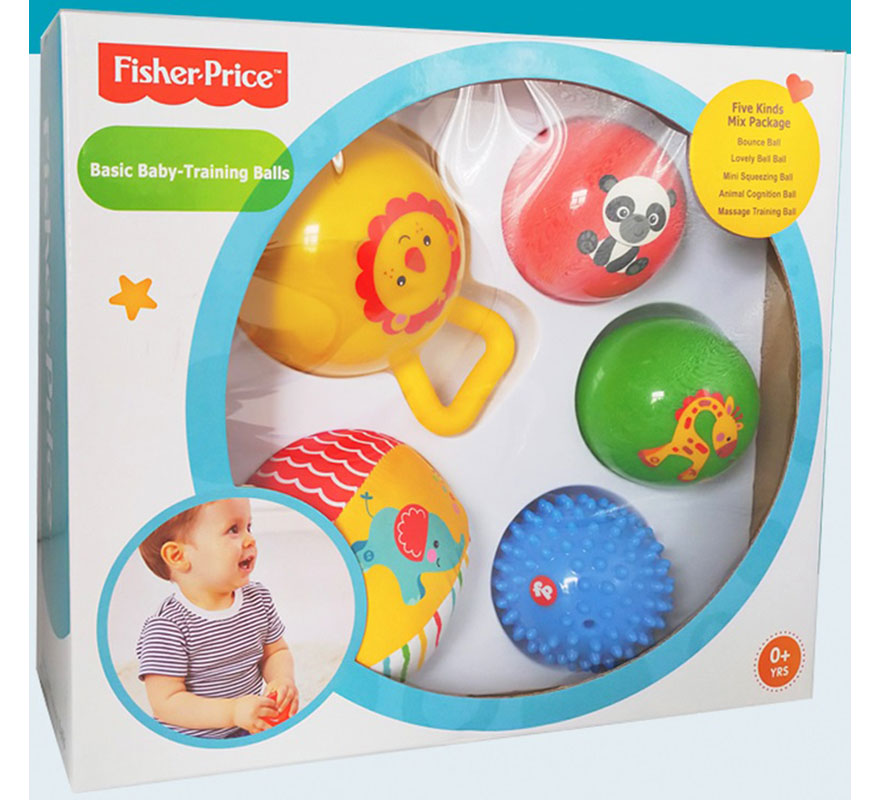 Pack 5 Pelotas Entrenamiento Fisher-Price-B
