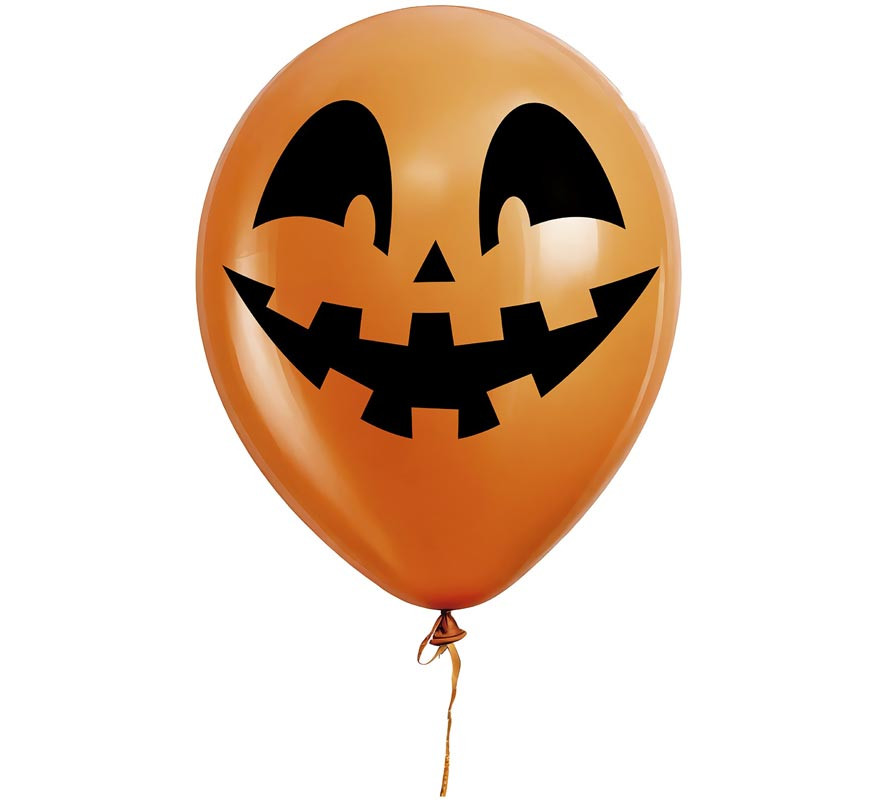 Pack of 10 30cm Pumpkin Face Balloons-B