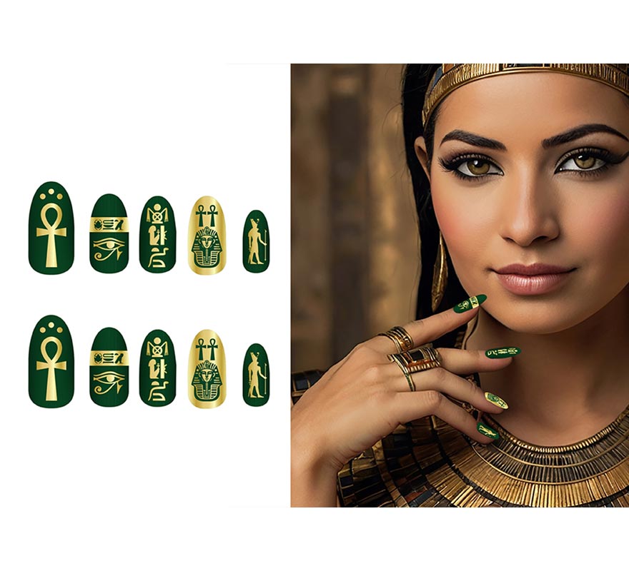Pack de 12 Uñas Egipcias con Pegamento-B