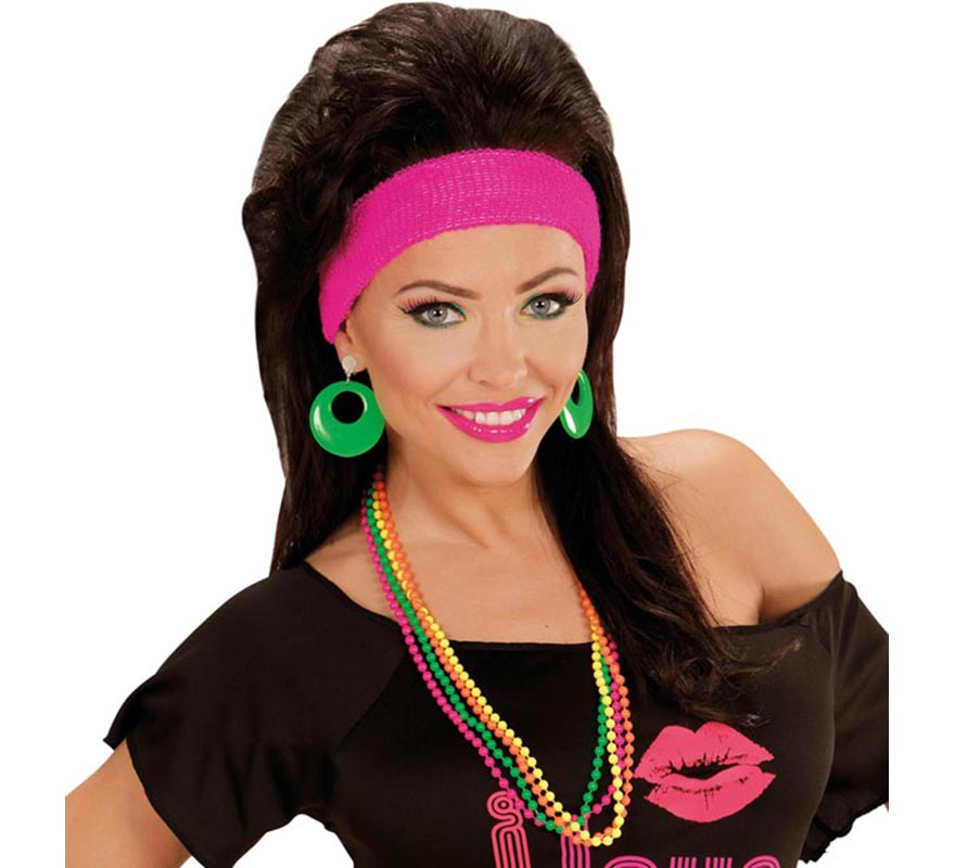 Pack of 4 80s neon necklaces-B