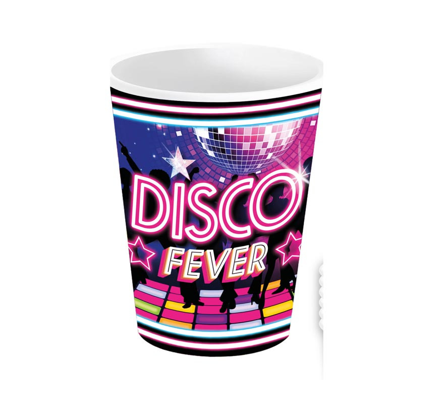 Pacote de 6 copos Disco Fever de 240 ml/9 cm-B